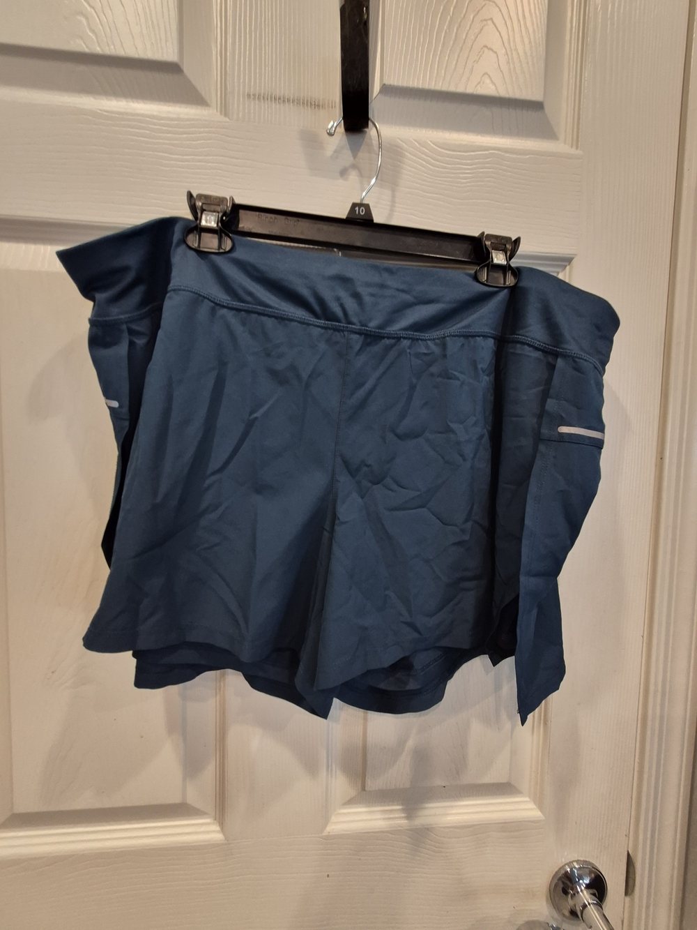 Avia Teal-Blue Athletic Skort with Reflective Trim